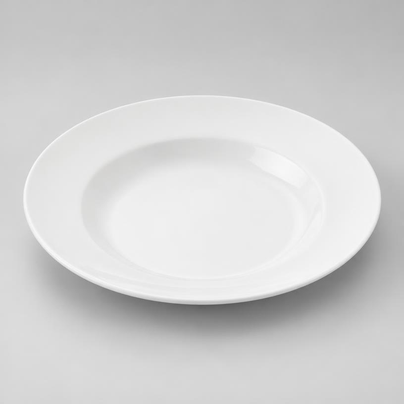 White coupe dinner plate