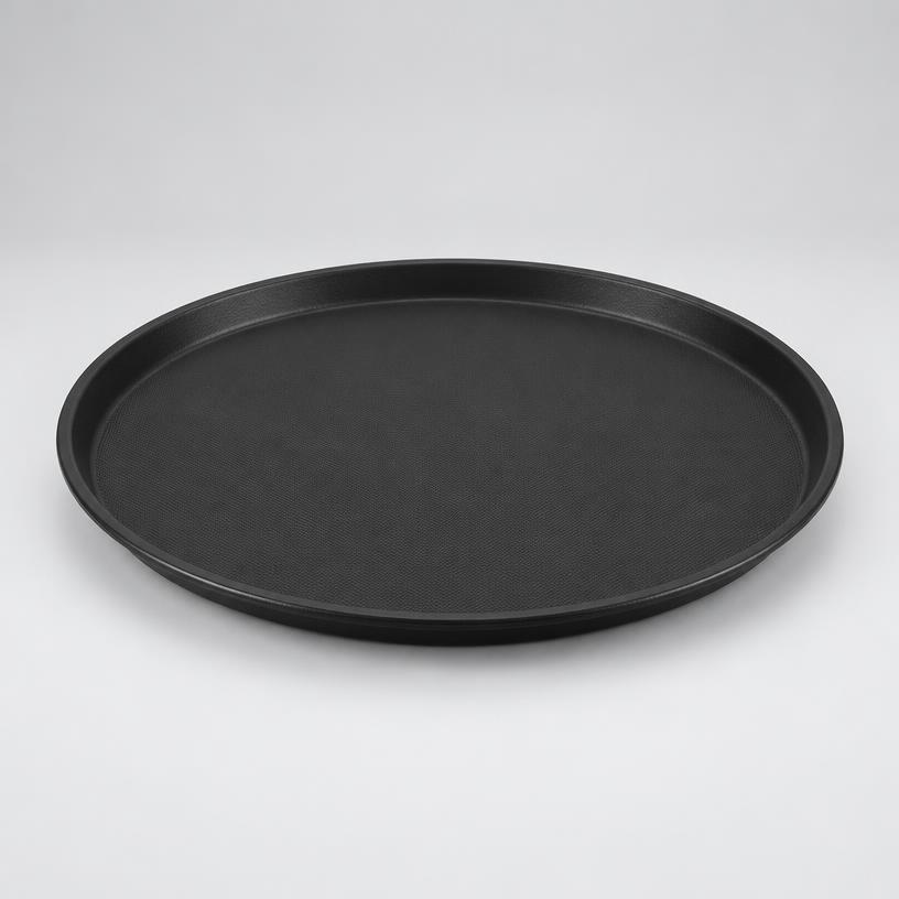 Round non-slip serving tray